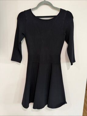 GUESS Little Black Long-Sleeve Fit & Flare Dress